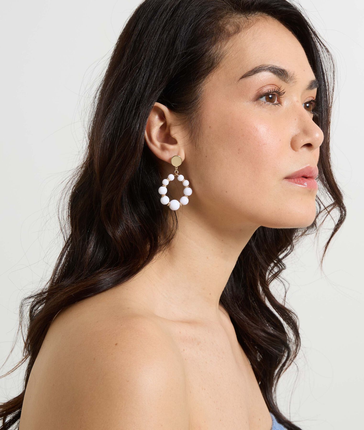 Boucles d'oreilles gouttes perles