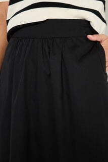 Jupe longue en popeline femme