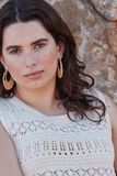 Pull en crochet femme