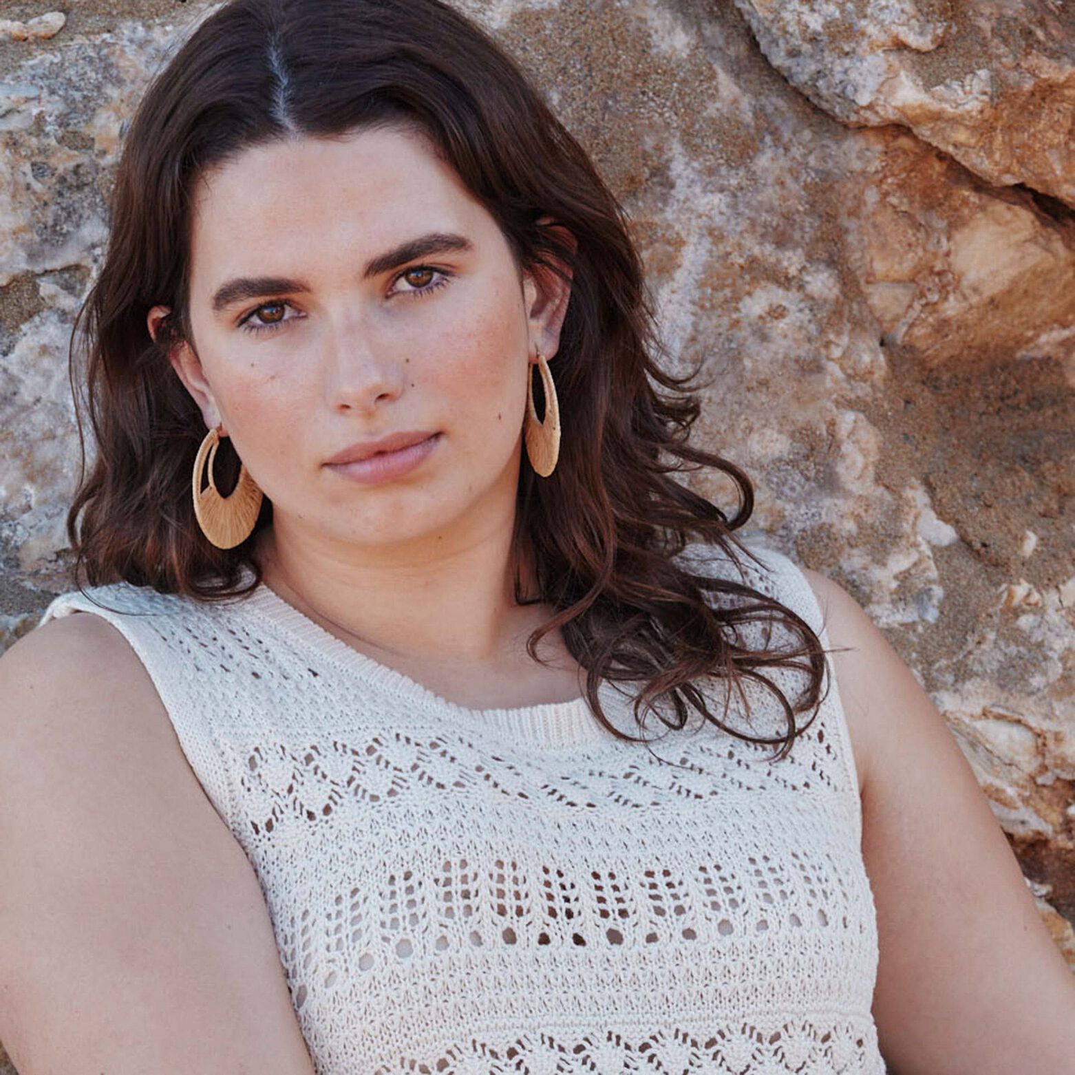 Pull en crochet femme