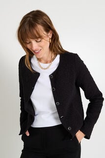 Veste matelassée en maille femme