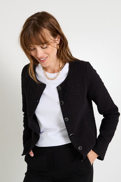 Veste matelassée en maille femme