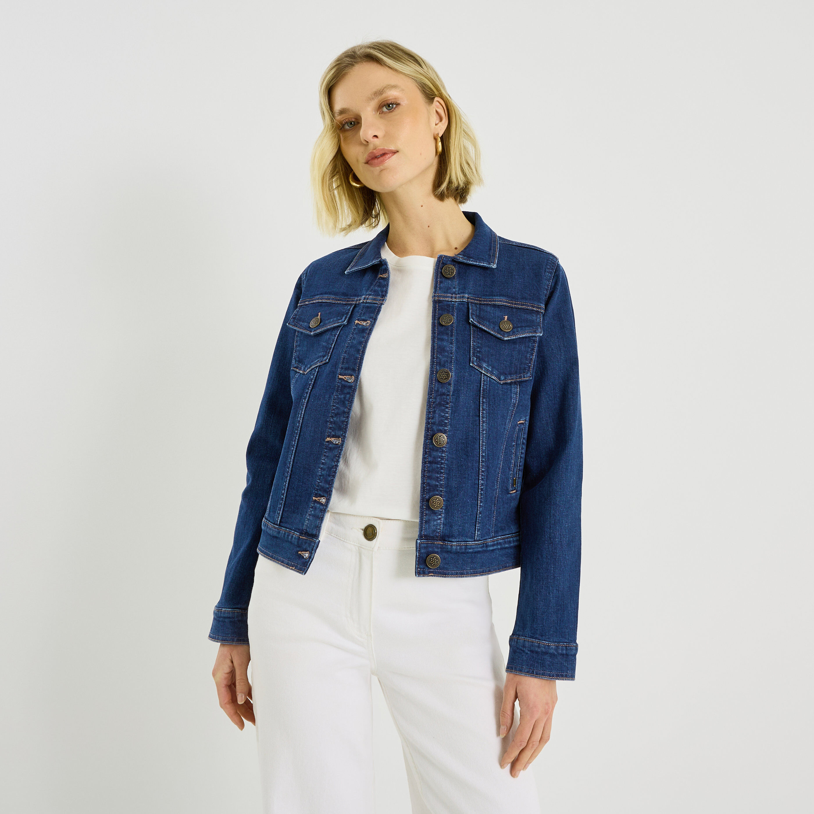 Veste en jean femme