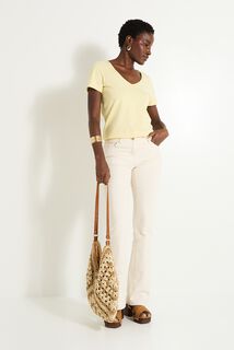 T-shirt col V femme
