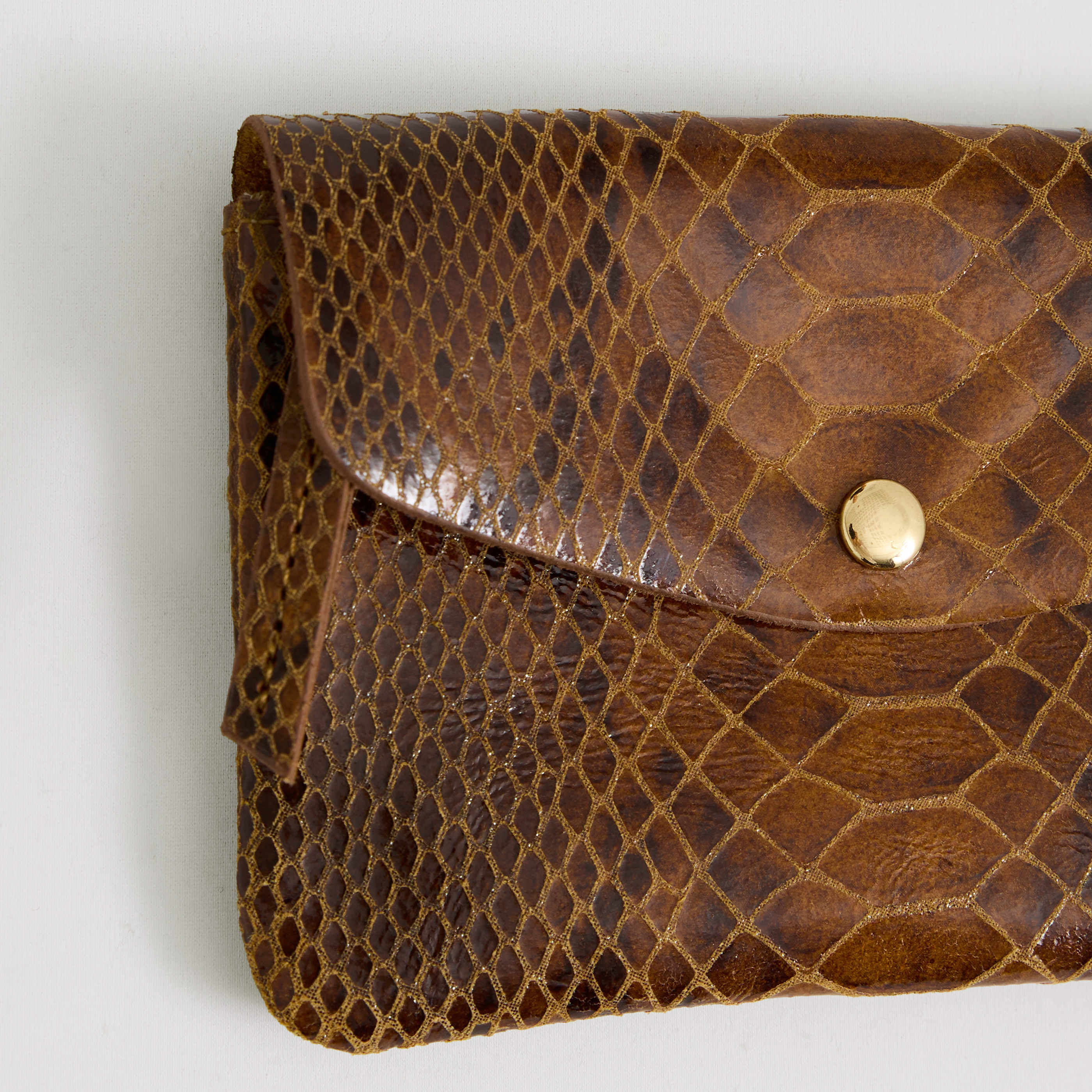 Porte-monnaie imprim&eacute; serpent femme