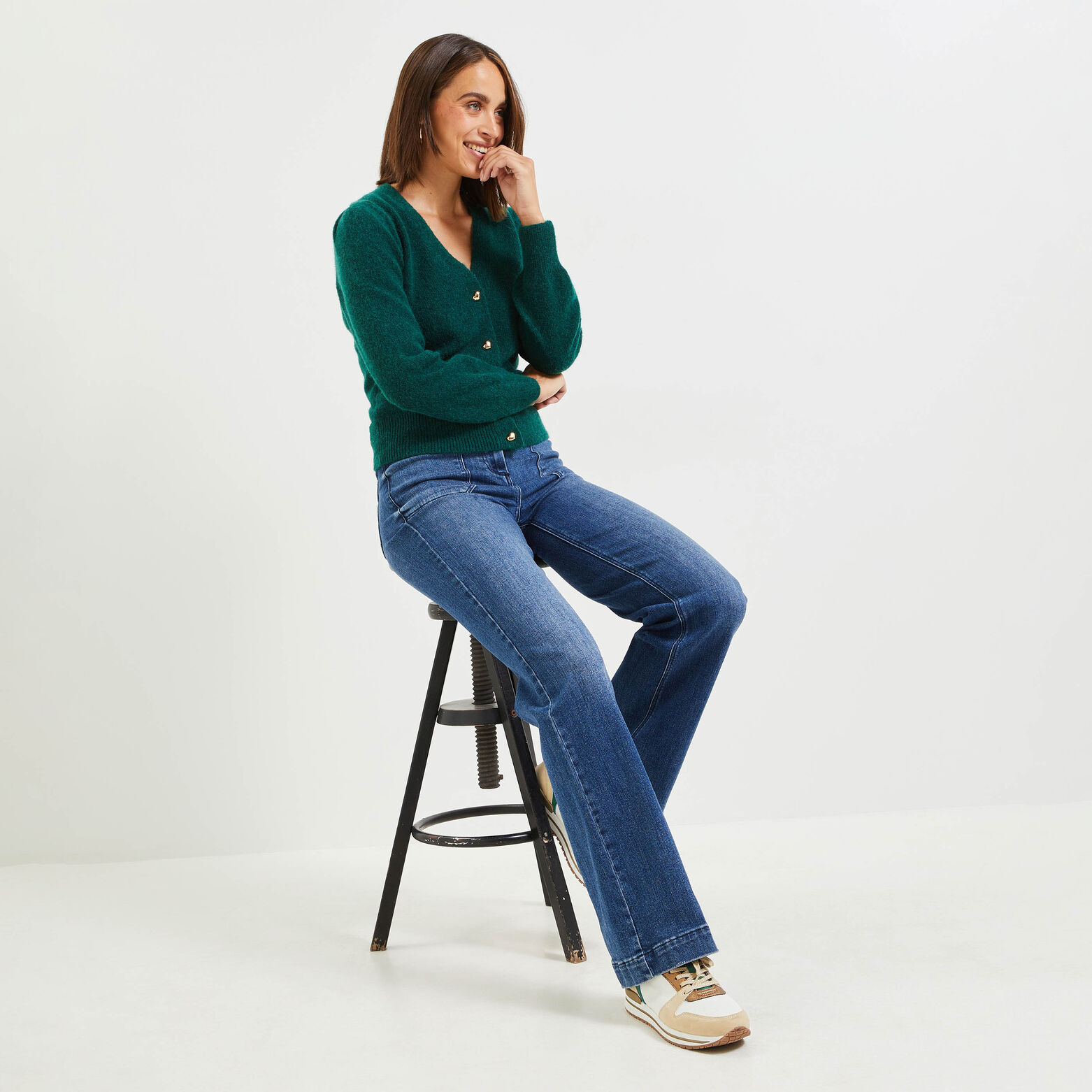 Gilet court femme