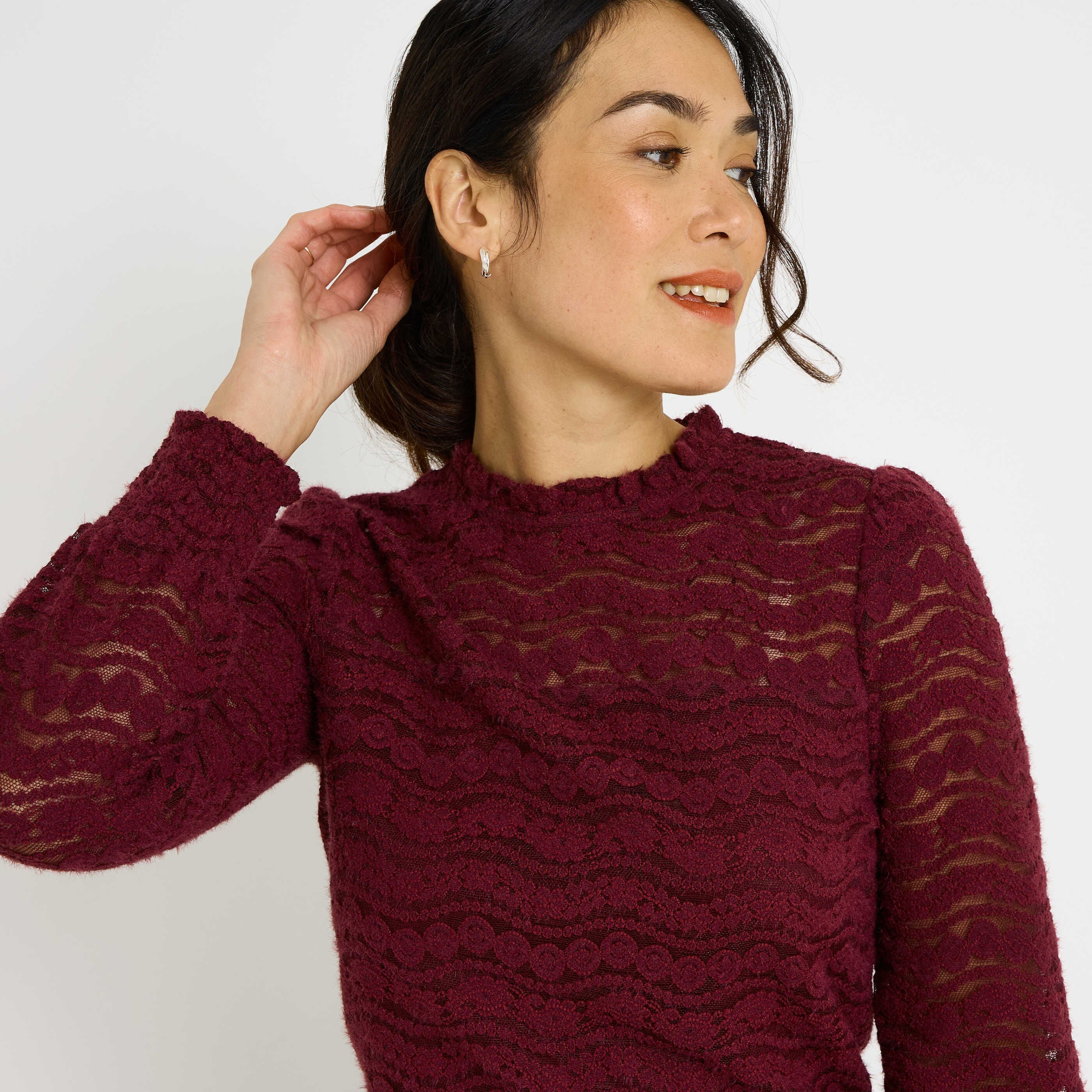 Blouse col victorien femme