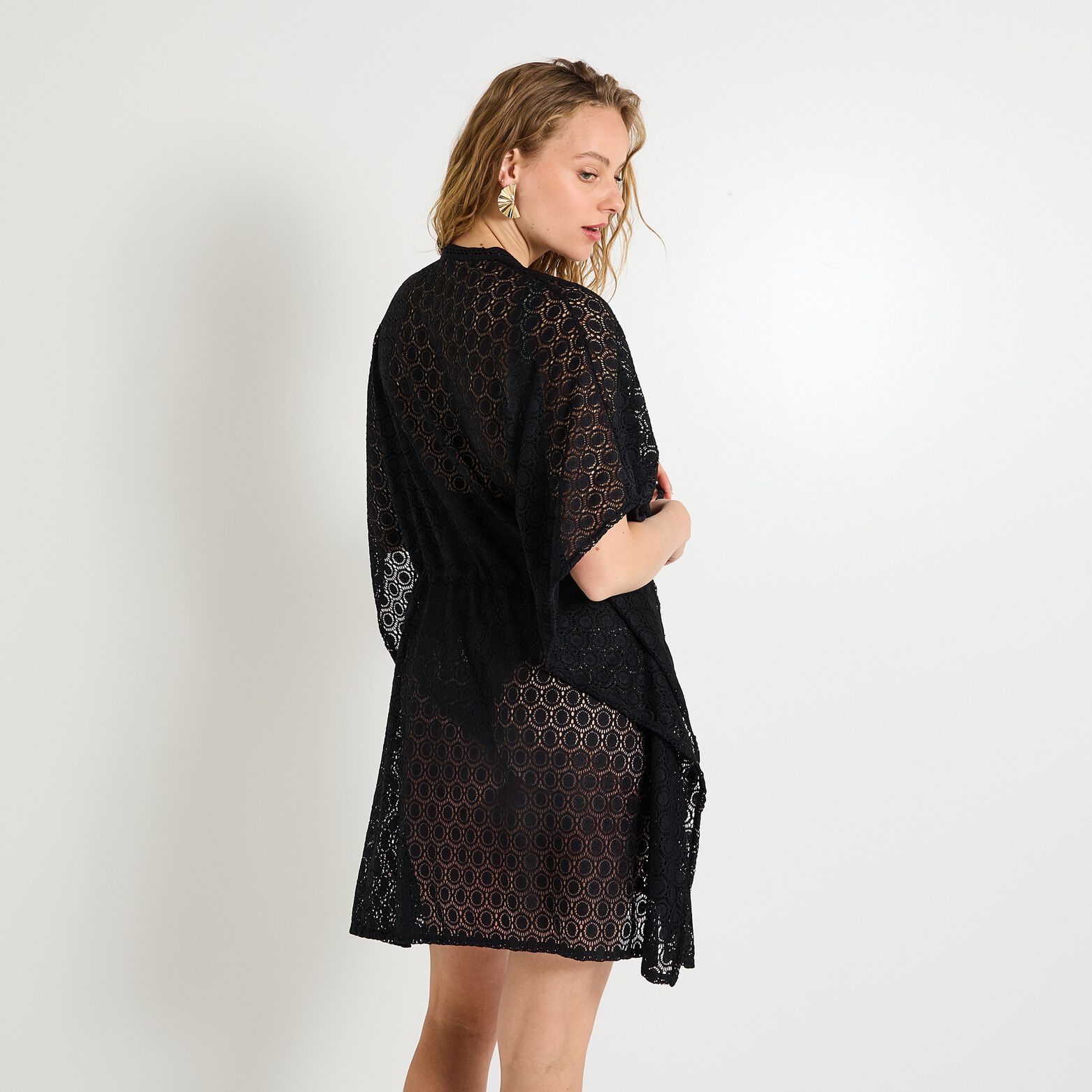 Pareo en crochet femme