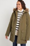 Parka à capuche femme