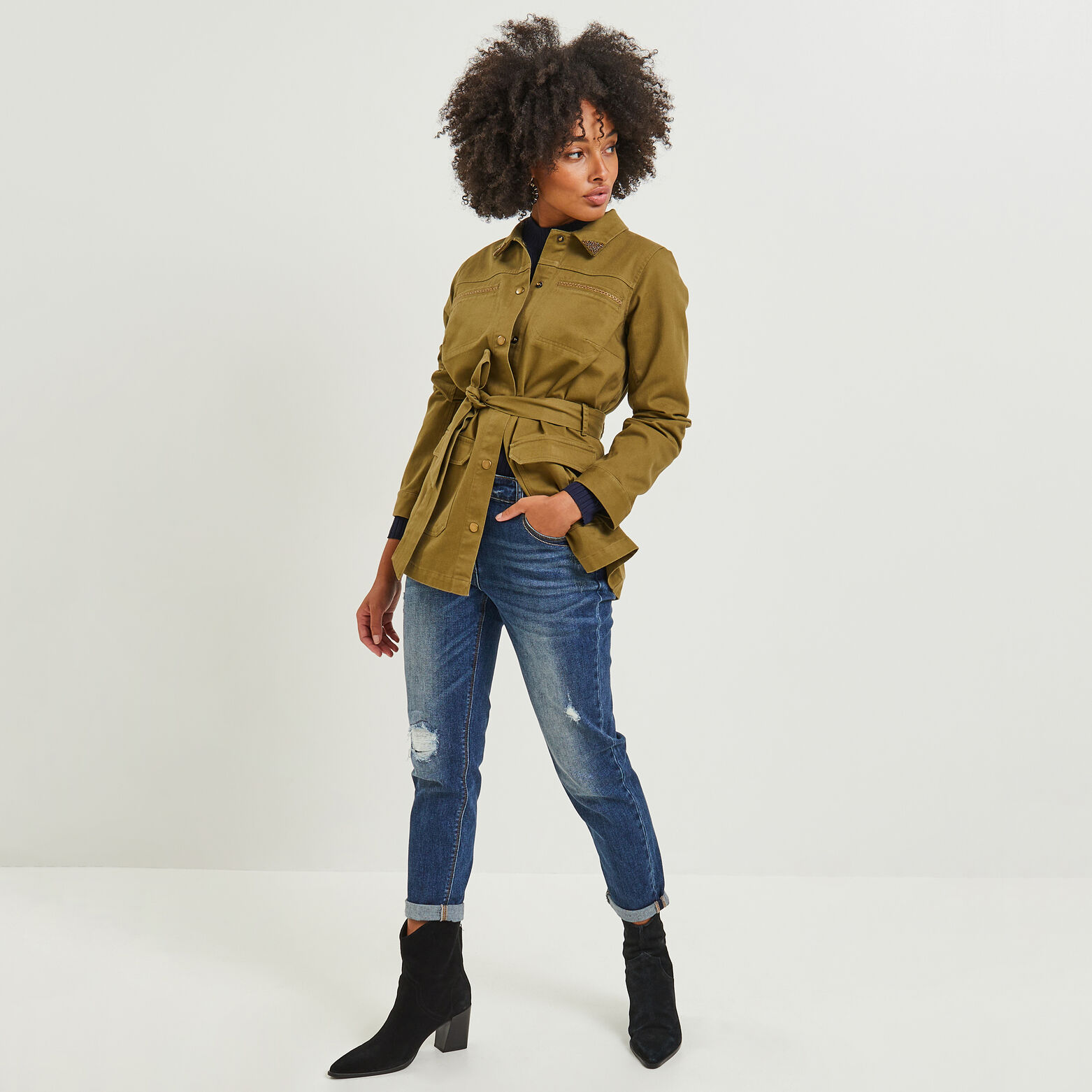 Veste saharienne femme