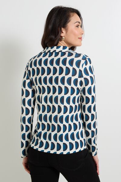 Chemise imprimé géométrique femme