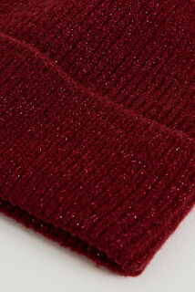 Bonnet uni brillant femme