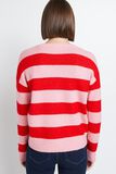Pull Col rond à Rayures femme