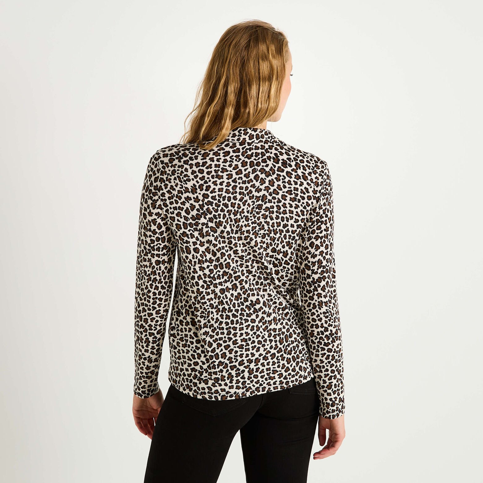 Chemise imprimé léopard femme