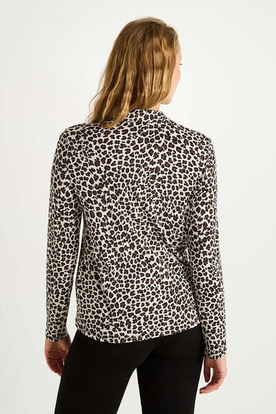 Chemise imprimé léopard femme