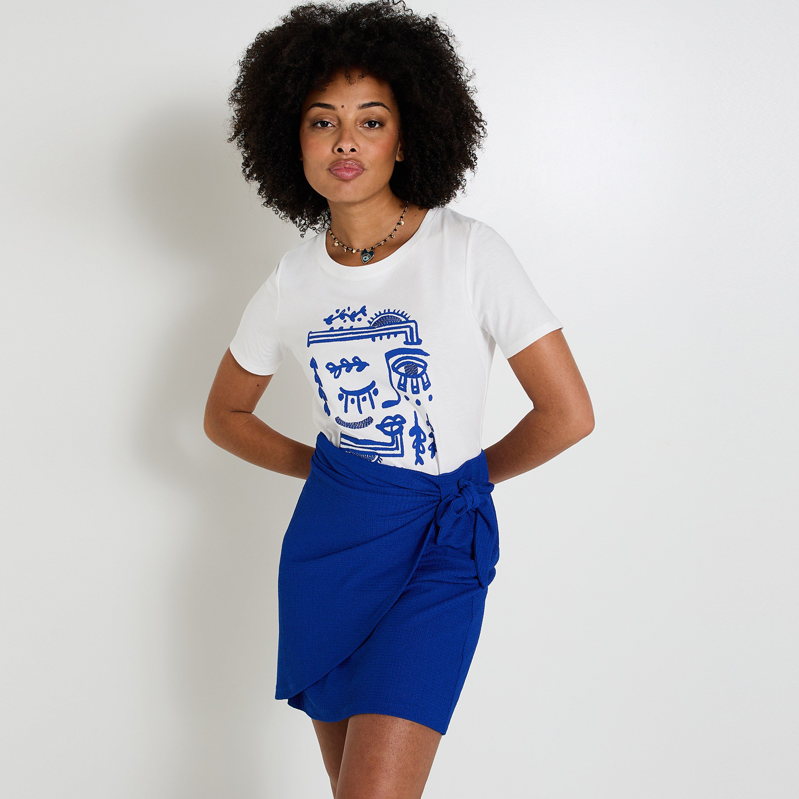 Tshirt print femme