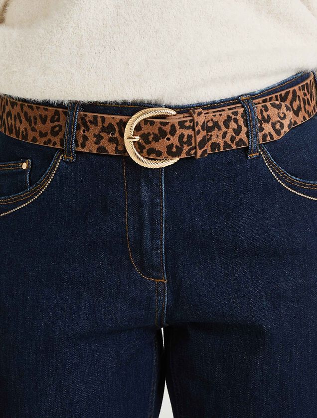 Ceinture croûte de cuir femme