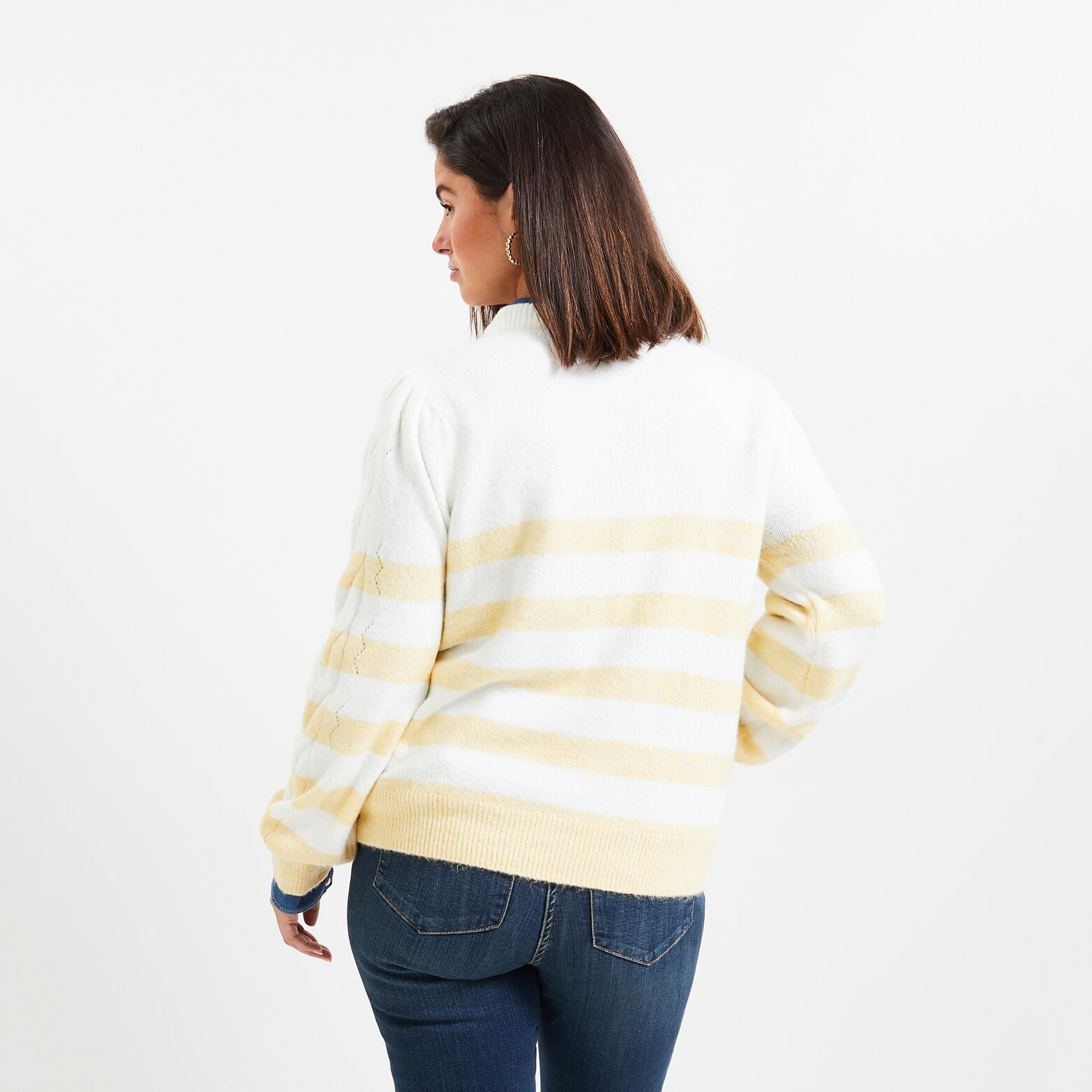 Pull rayé femme