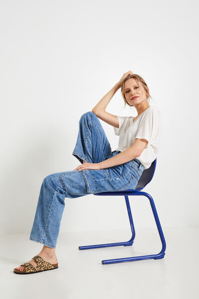 Jeans cargo MEGEVE femme