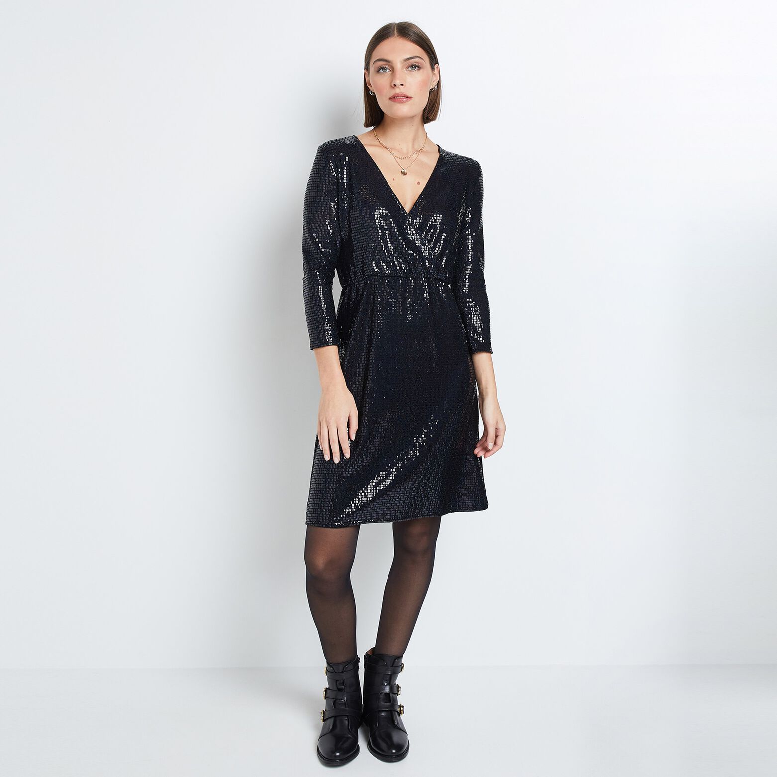Robe à paillettes femme