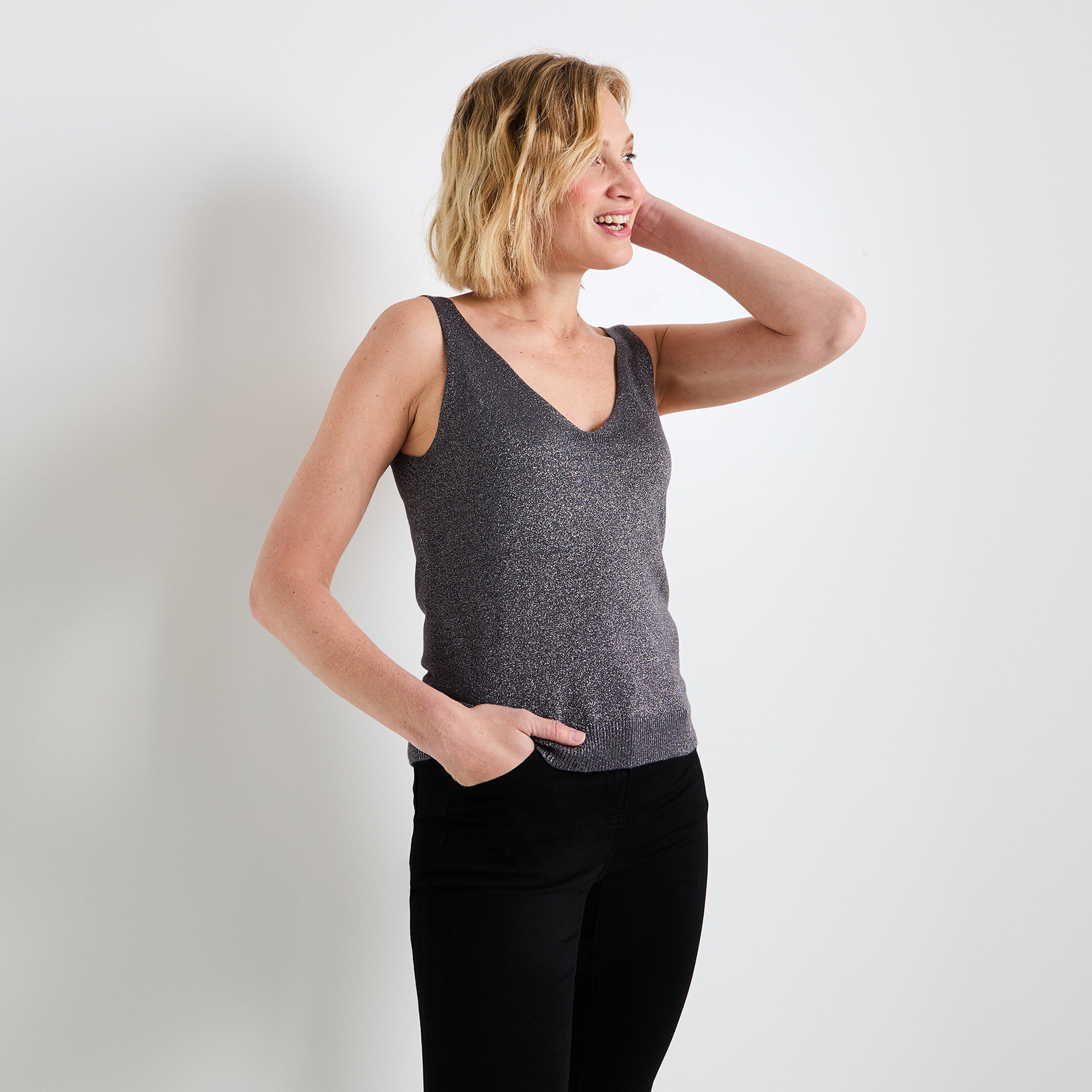 D&eacute;bardeur &agrave; paillettes femme