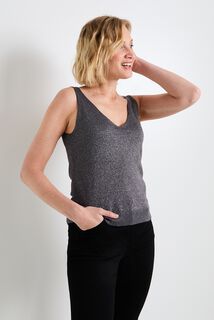 Débardeur à paillettes femme