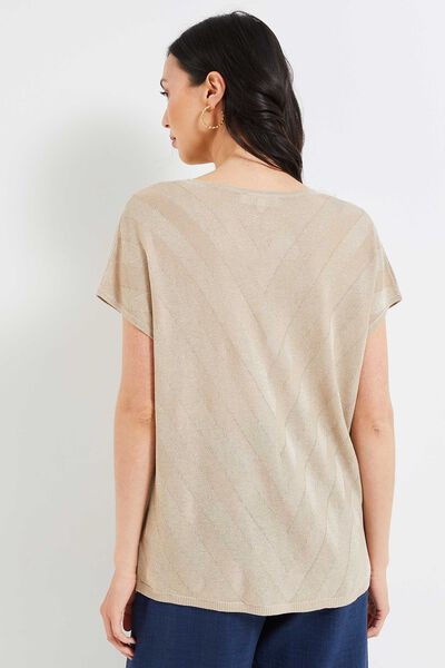 T-shirt lurex femme