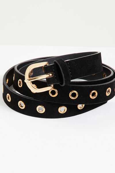 Ceinture oeillets femme