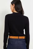 Pull fin côtelé femme