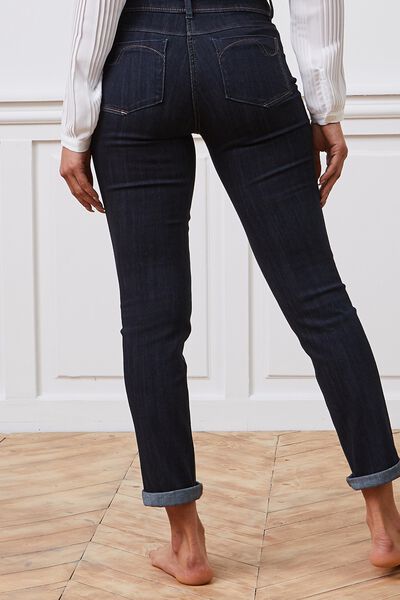 Jean raccourci taille haute HANOI femme