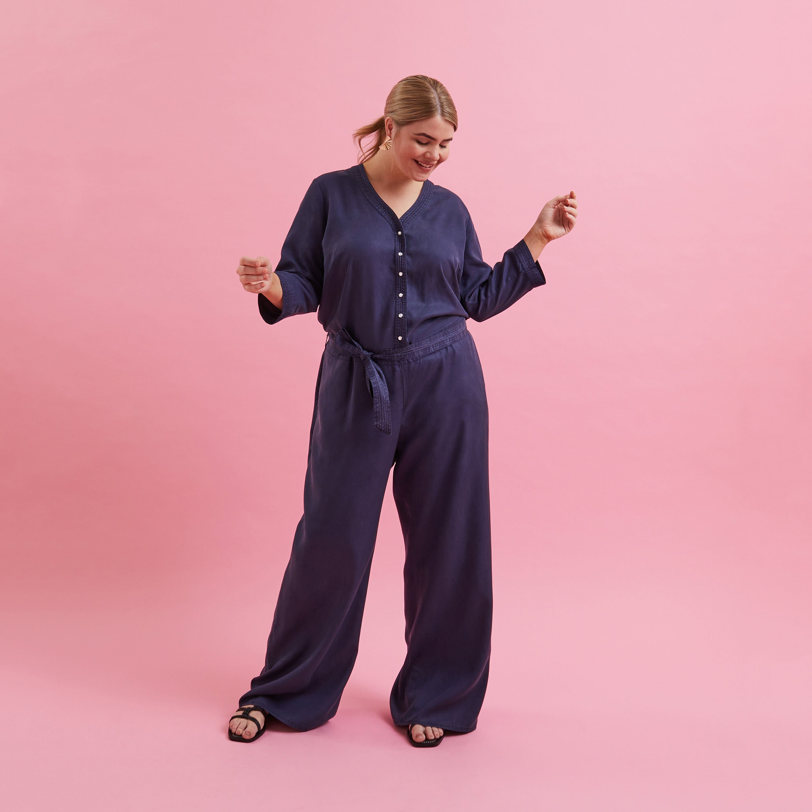 Combinaison longue lyocell femme