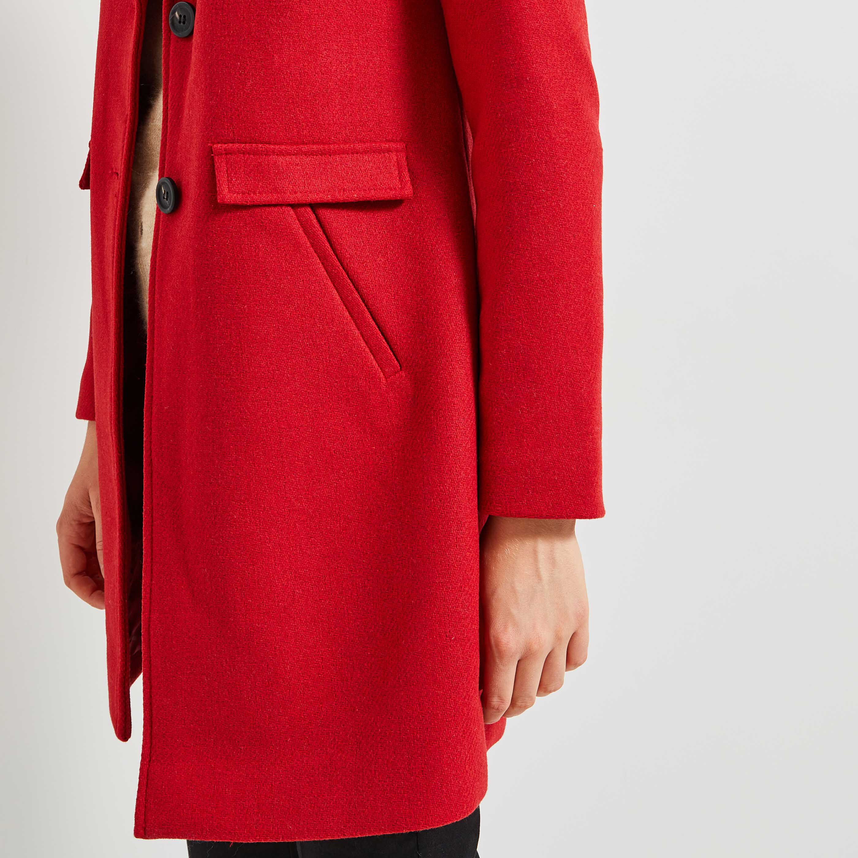 Manteau deals rouge femme