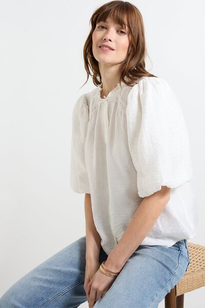 Chemise manches coudes femme