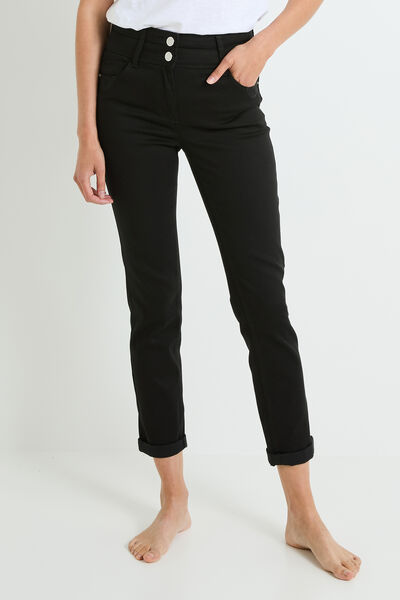 Jean raccourci taille haute HANOI femme