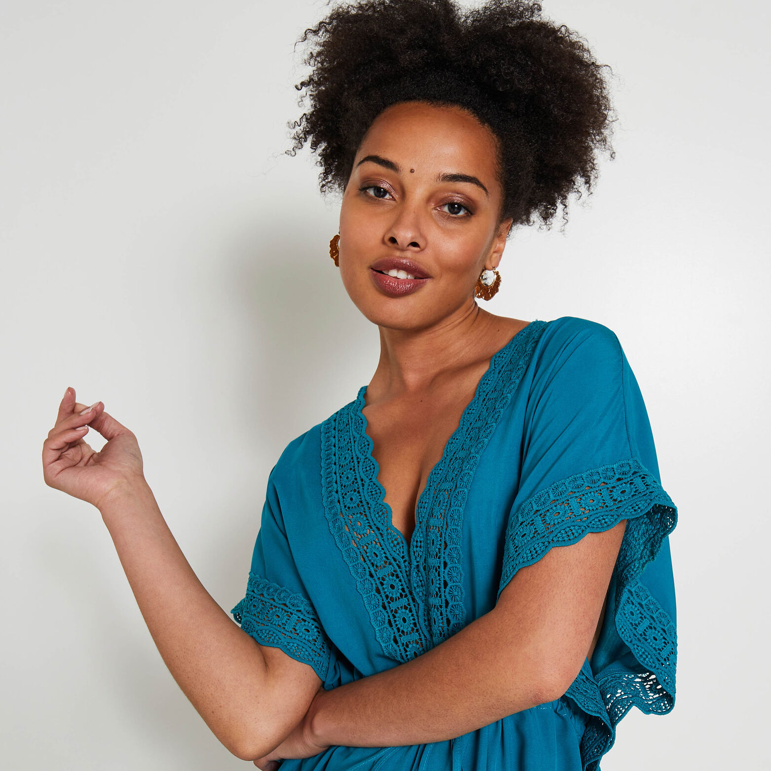 Pareo broderie femme