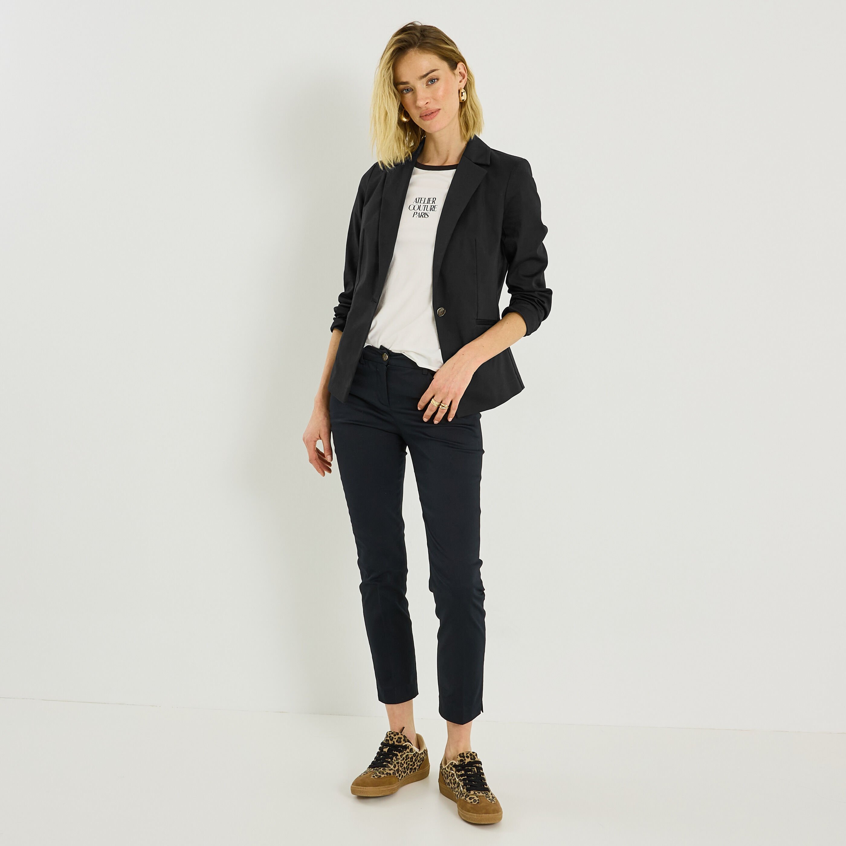 Veste blazer structur&eacute;e femme