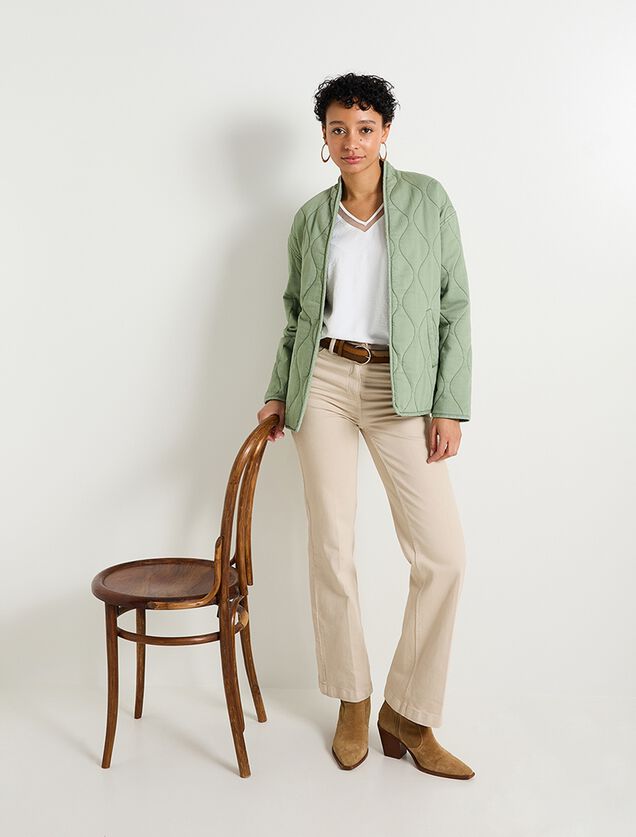 Blouse col V femme