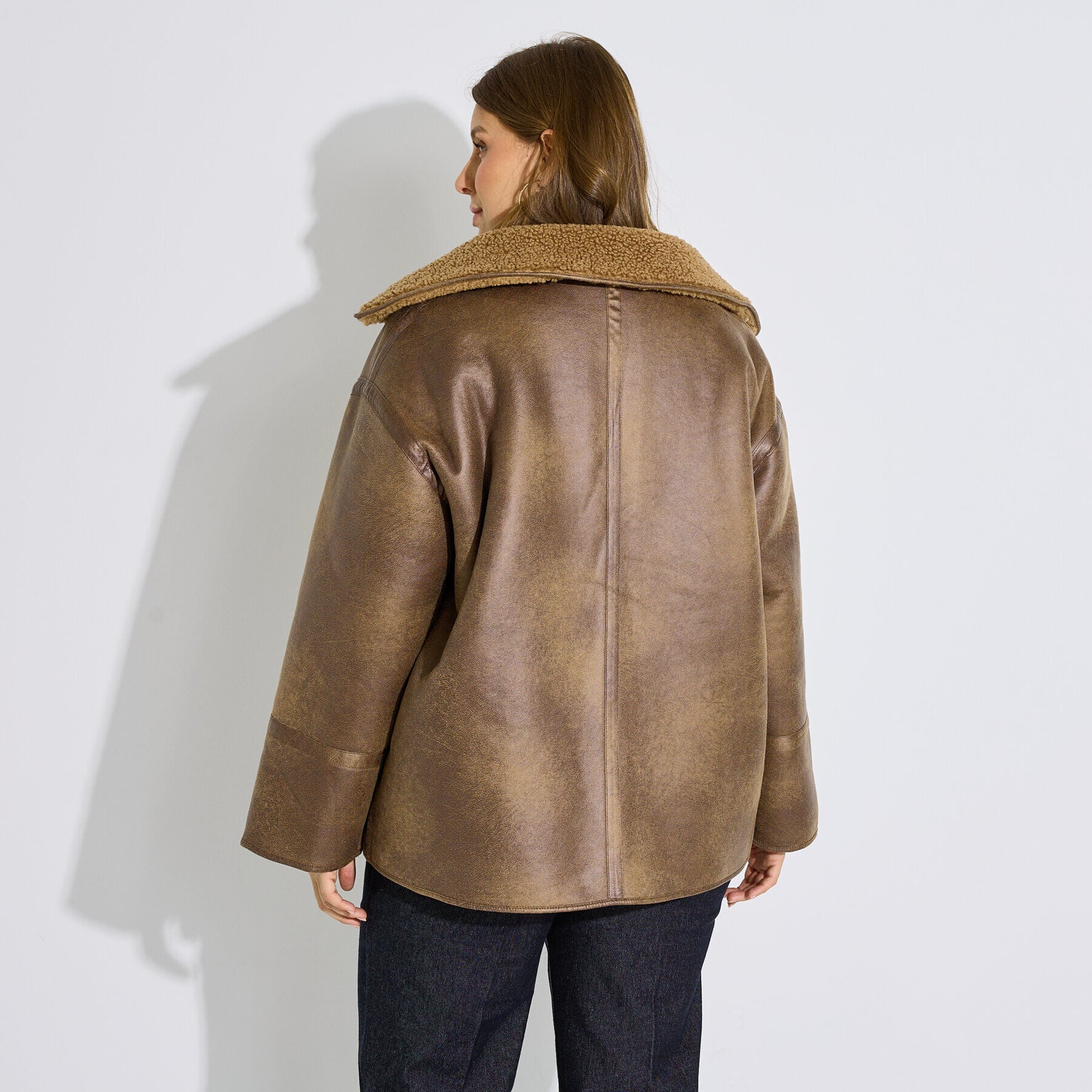 Manteau r&eacute;versible femme