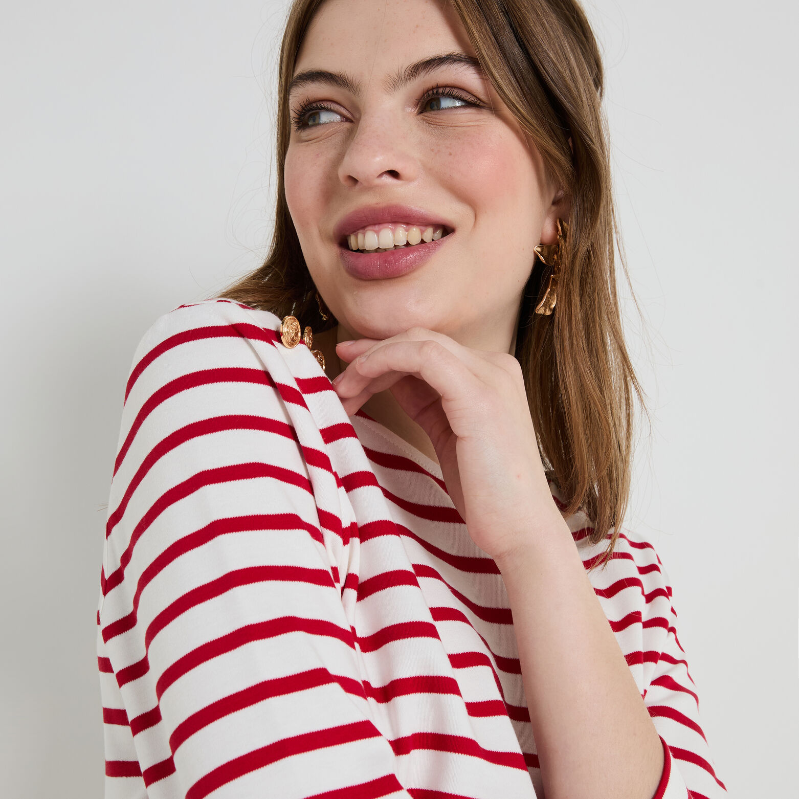 T-shirt col bateau femme