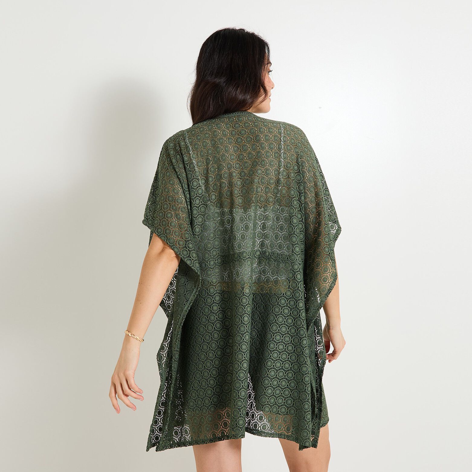 Pareo en crochet femme