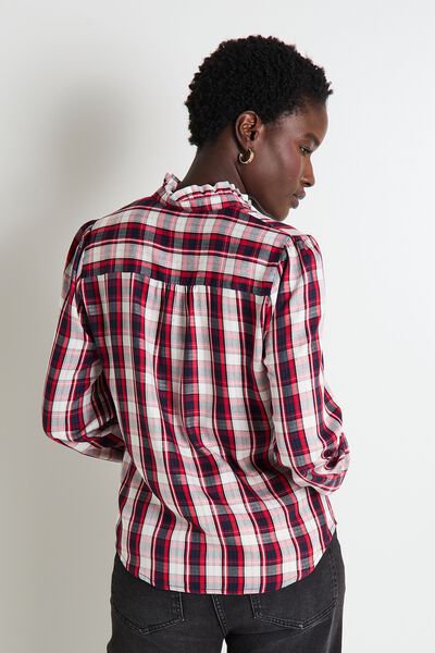 Chemisier col montant femme