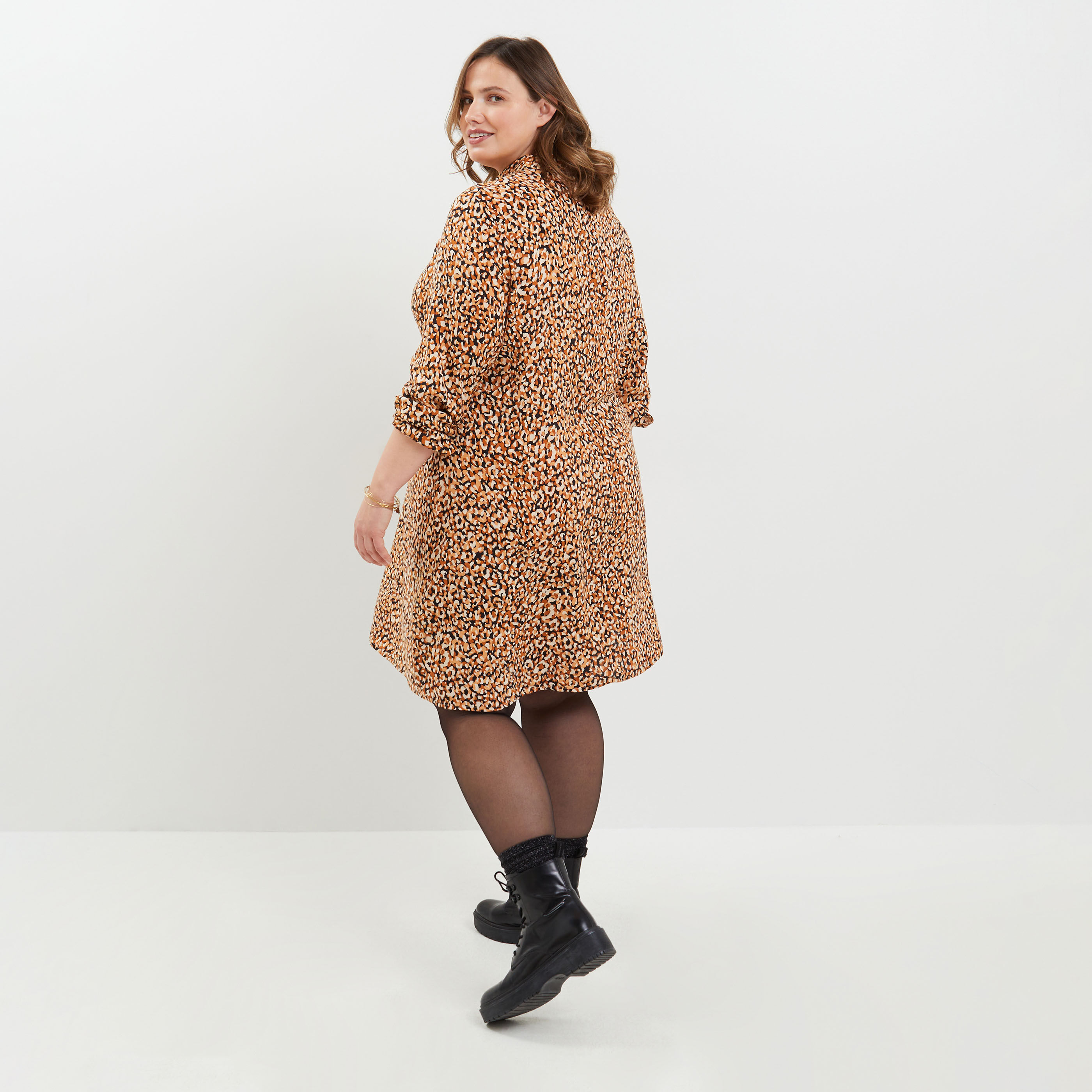 Robe fluide imprimée femme clearance
