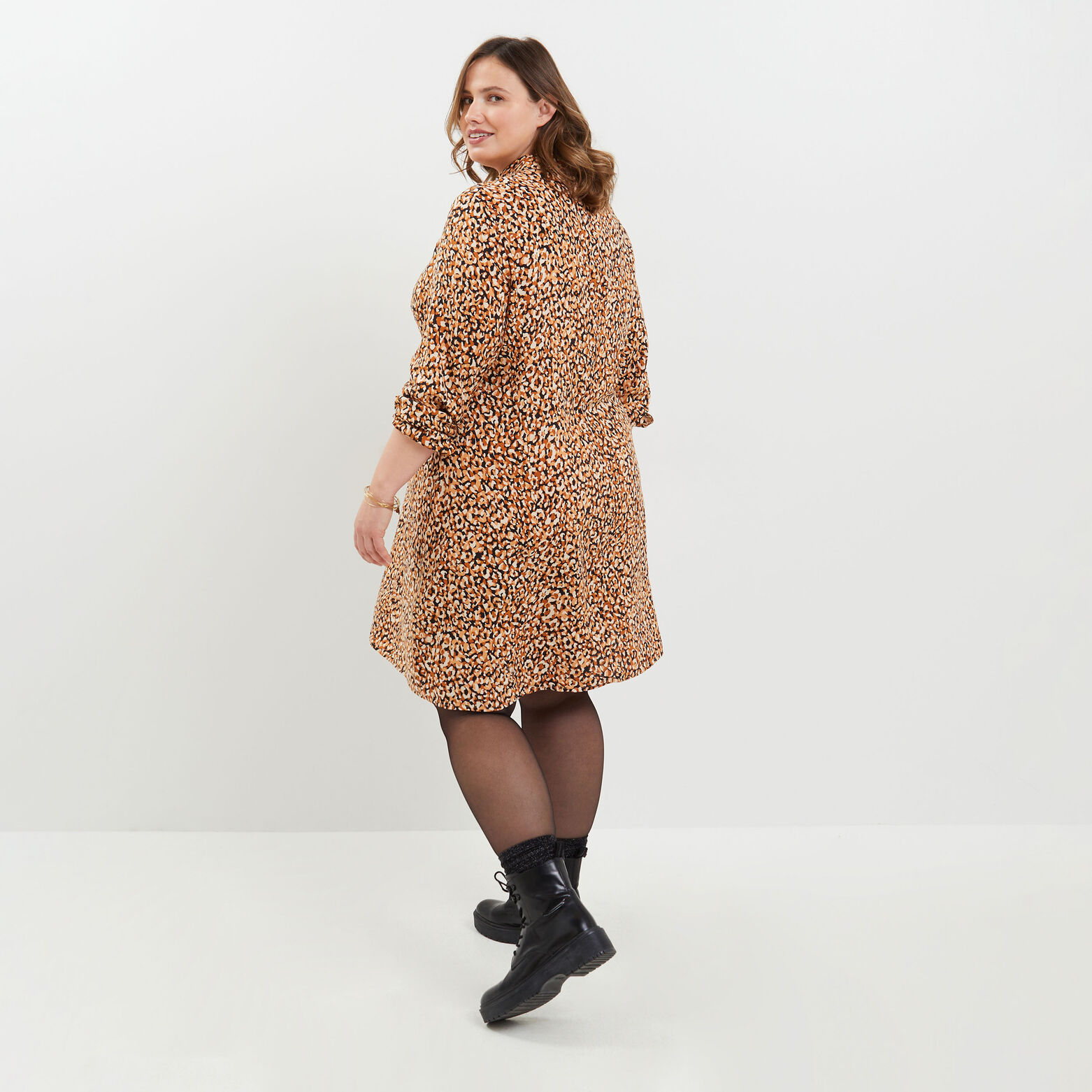 Robe fluide imprimée femme