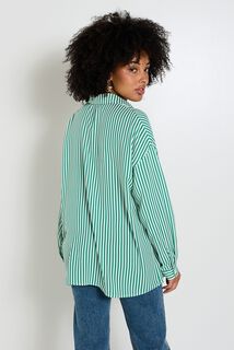 Chemise loose rayée femme