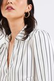 Chemise satinée à manches longues
