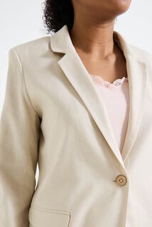 Veste blazer en lin mélangé femme