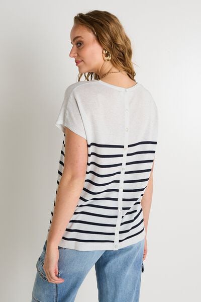 Pull manches courtes femme