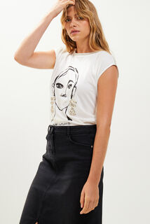 Tshirt col bateau femme