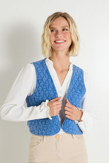 Blouse avec gilet femme