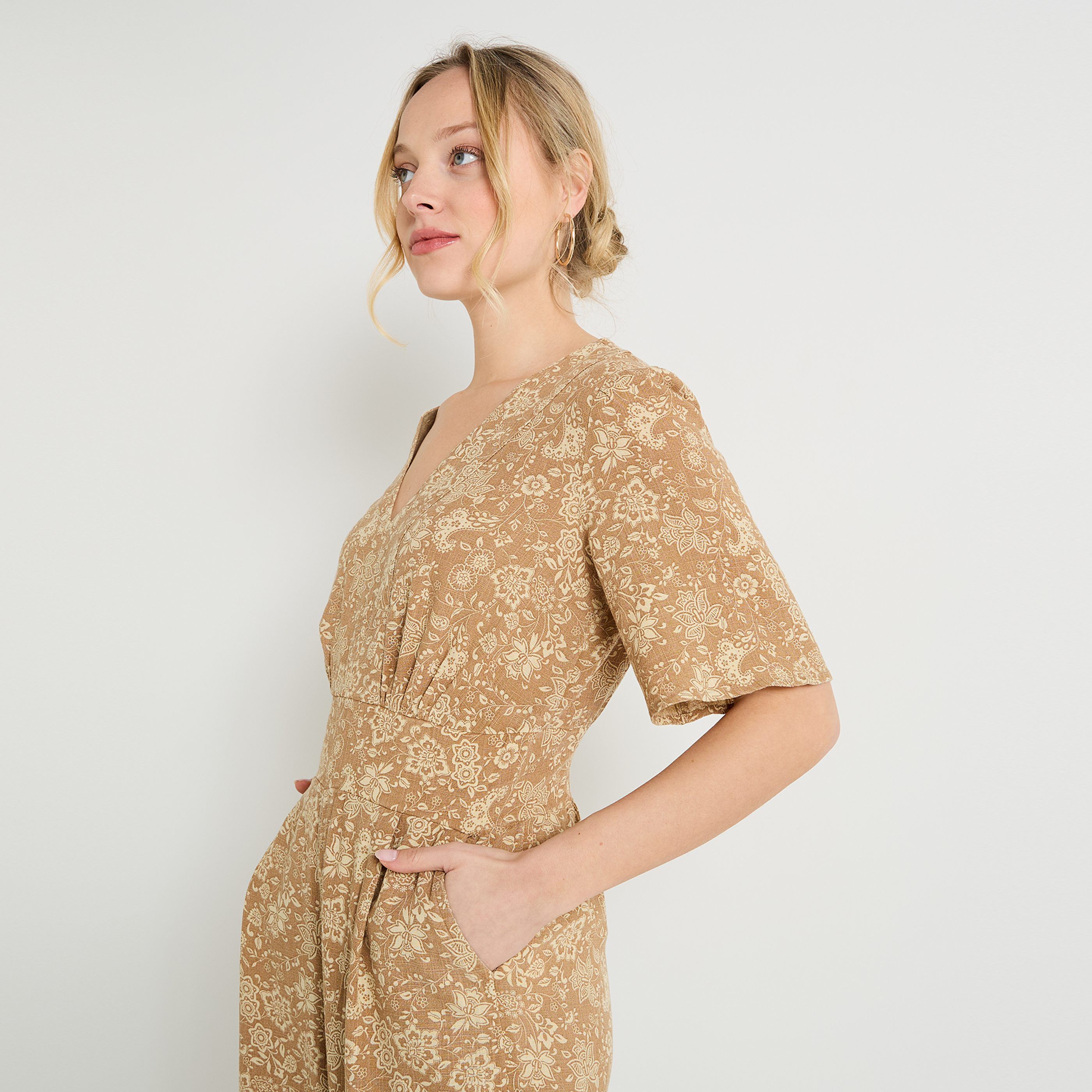 Combinaison manches courtes femme